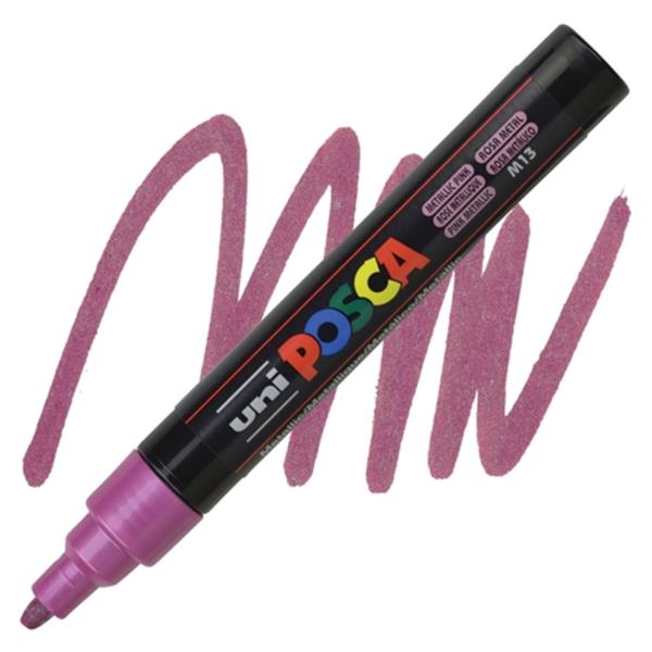 Posca acrylmarker - PC-5M 1.8-2.5mm – 13 metallic roze