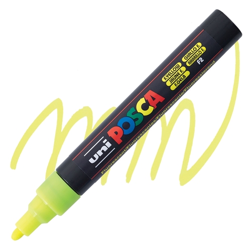 Posca acrylmarker - PC-5M 1.8-2.5mm – 2 fluo geel