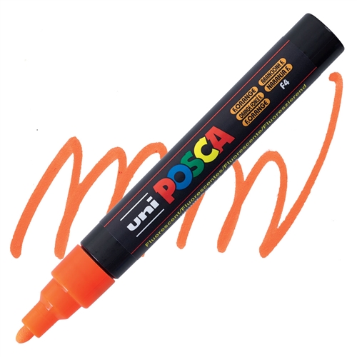 Posca acrylmarker - PC-5M 1.8-2.5mm - 4 fluo oranje