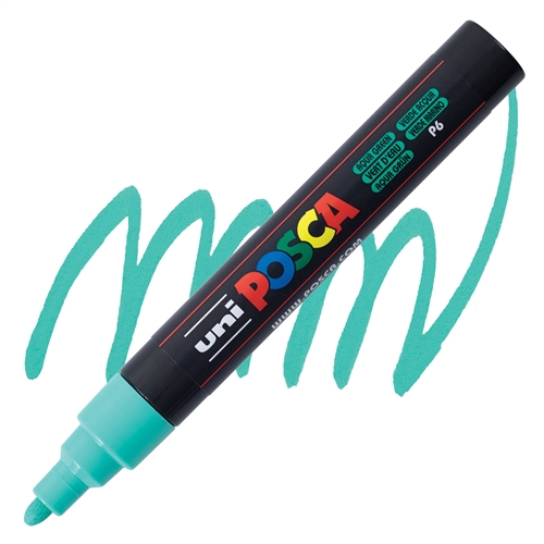 Posca acrylmarker - PC-5M 1.8-2.5mm – 6 zeegroen