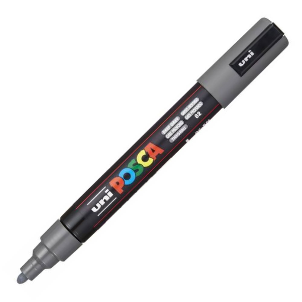 Posca acrylmarker - PC-5M 1.8-2.5mm - 82 diepgrijs