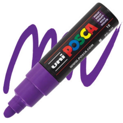 Posca acrylmarker - PC-7M 4.5-5.5mm - 12 paars