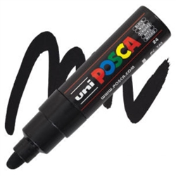 Posca acrylmarker - PC-7M 4.5-5.5mm - 24 zwart