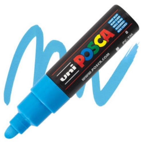 Posca acrylmarker - PC-7M 4.5-5.5mm - 8 lichtblauw