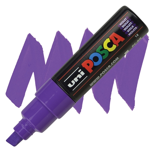 Posca acrylmarker - PC-8K 8mm - 12 paars