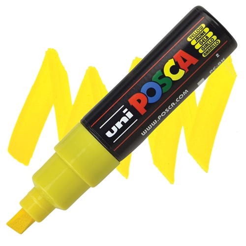 Posca acrylmarker - PC-8K 8mm - 2 geel