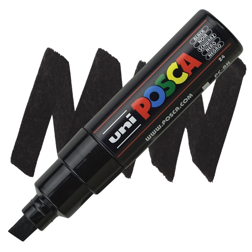 Posca acrylmarker - PC-8K 8mm - 24 zwart