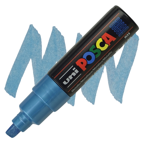 Posca acrylmarker - PC-8K 8mm - 33 metallic donkerblauw