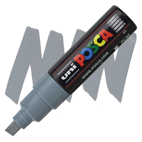 Posca acrylmarker - PC-8K 8mm - 37 grijs