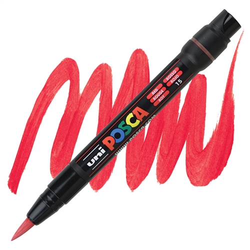Posca acrylmarker - PCF-350 brush - 15 rood