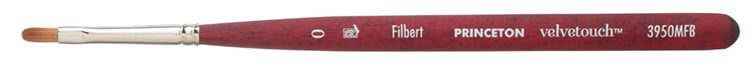 Princeton Velvetouch filbert ynthetisch - serie 3950MFB0