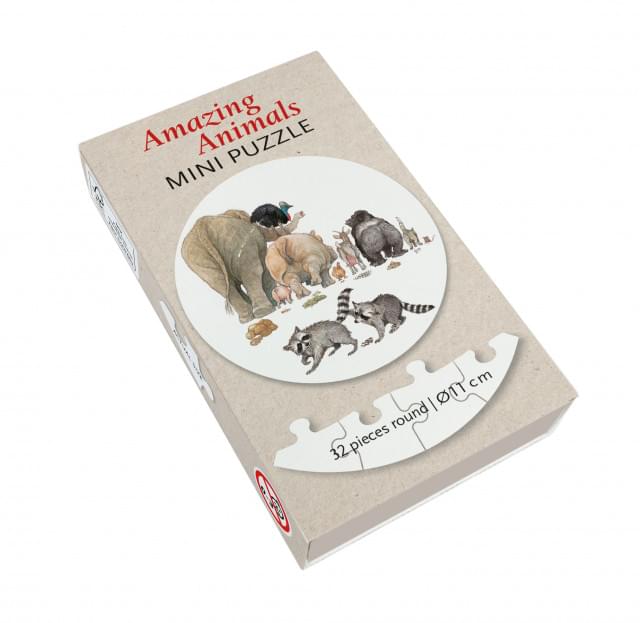 Puzzel rond 32 stukjes: Olifant, Uit 'van Mug tot Olifant', Ingrid & Dieter Schubert
