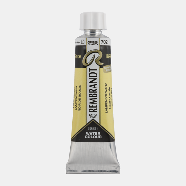 Rembrandt aquarelverf 10ml S1 - 702 lampenzwart