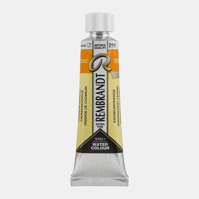 Rembrandt aquarelverf 10ml S3 - 211 cadmium oranje