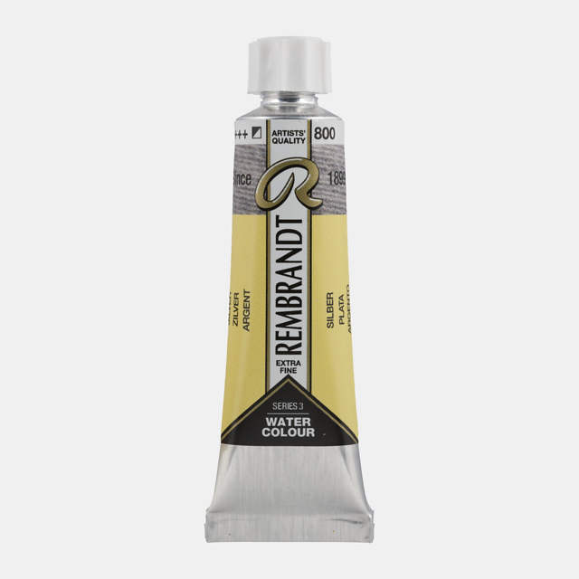 Rembrandt aquarelverf 10ml S3 - 800 zilver