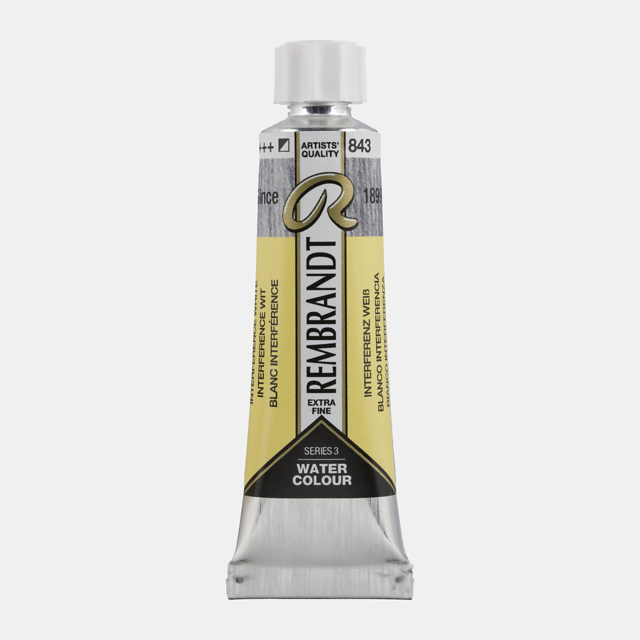 Rembrandt aquarelverf 10ml S3 - 843 interference wit