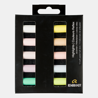 Rembrandt softpastel - set 10 halve highlights