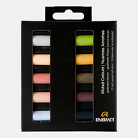 Rembrandt softpastel - set 10 halve muted colours