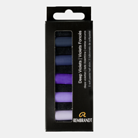 Rembrandt softpastel - set 5 halve deep violets