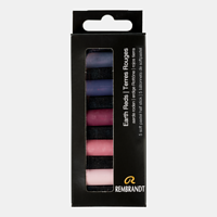 Rembrandt softpastel - set 5 halve earth reds