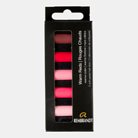 Rembrandt softpastel - set 5 halve warm reds