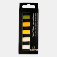 Rembrandt softpastel - set 5 halve warm yellows