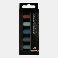 Rembrandt softpastel - set 5 storm greys