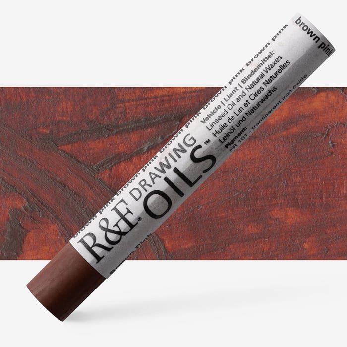 R&F drawing oils - 3104 brown pink