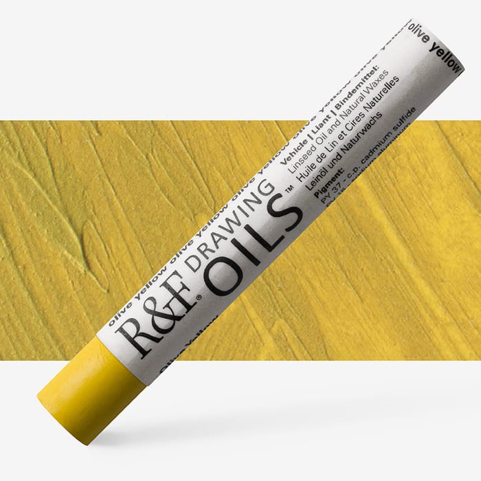 R&F drawing oils - 3124 olive yellow