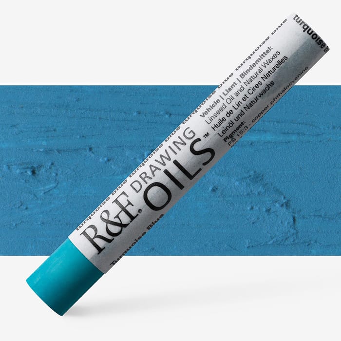 R&F drawing oils - 3135 turquoise blue
