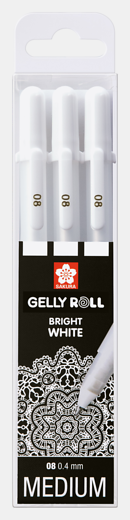 Sakura gelly roll basic - set wit medium 08