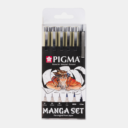Sakura pigma micron - set 6 manga