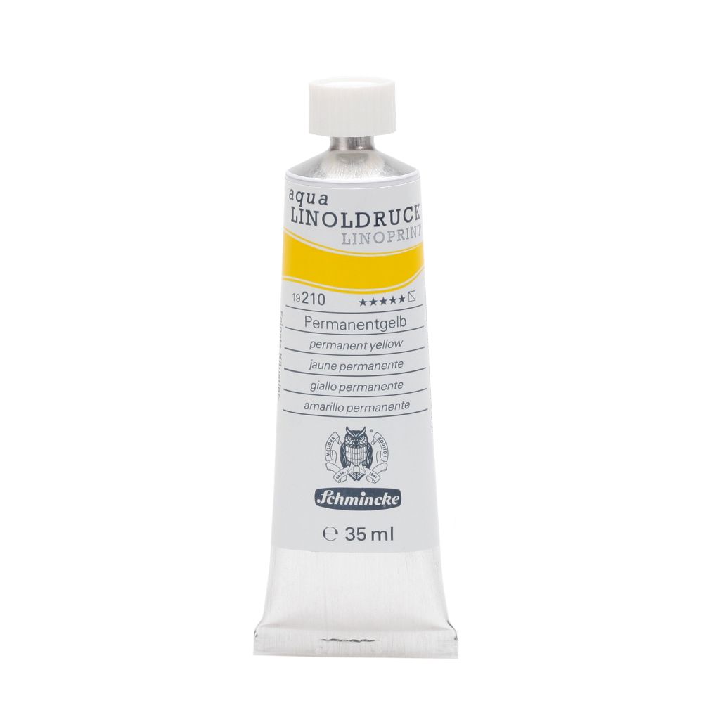 Schmincke aqua linoprint 35ml - 210 permanent yellow