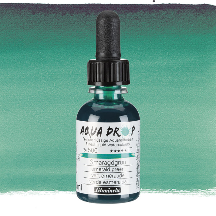 Schmincke aquadrop 30ml - 500 emerald green