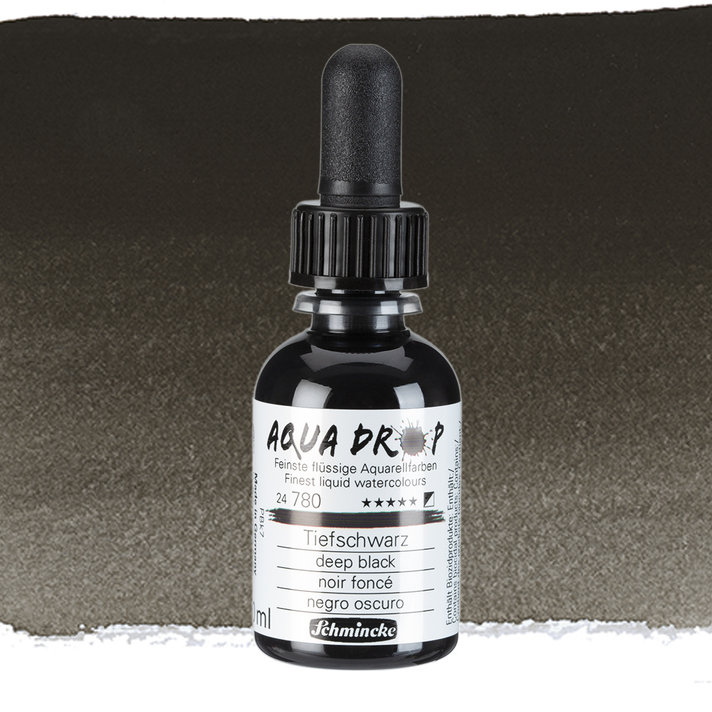 Schmincke aquadrop 30ml - 780 deep black