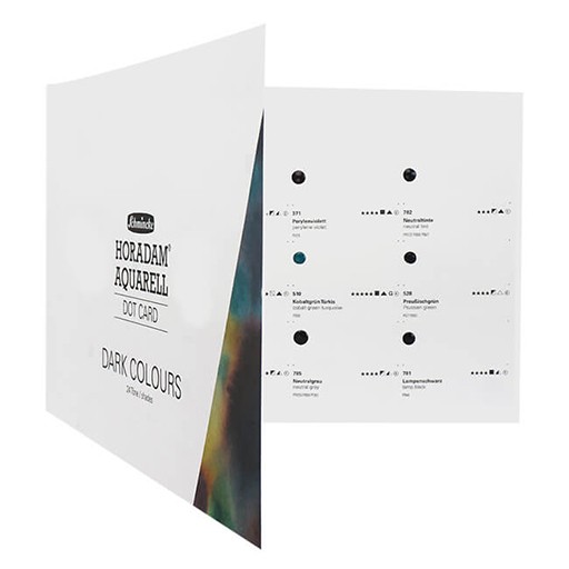 Schmincke Horadam dot card - 24 Dunkeltone