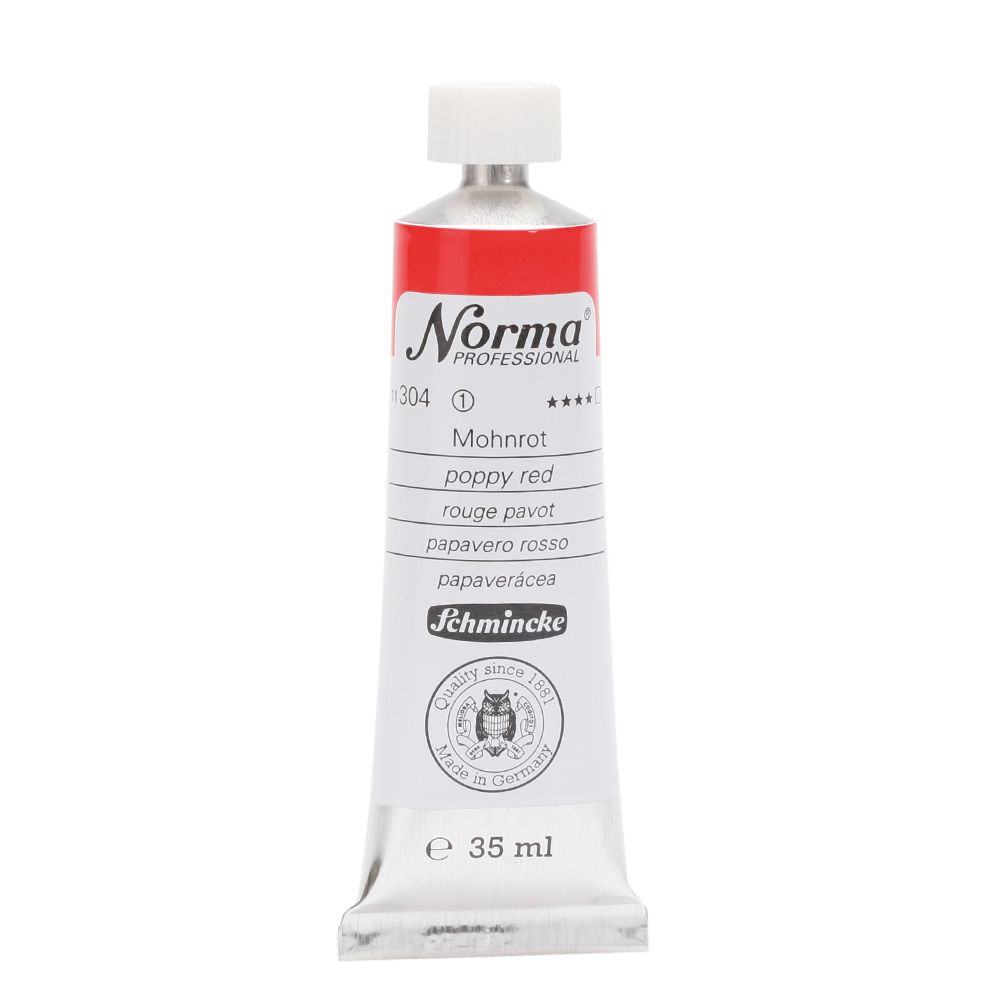 Schmincke Norma olieverf 35ml - 304 poppy red