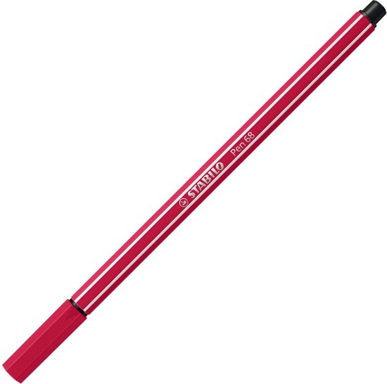 Stabilo 68 - 50 donkerrood