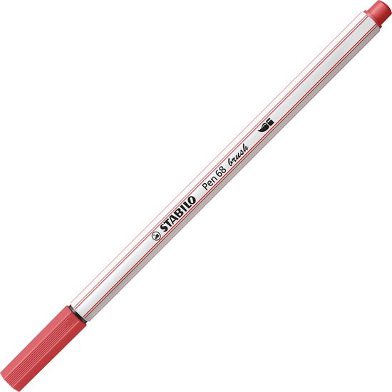 Stabilo 68 brush - 47 roestig rood