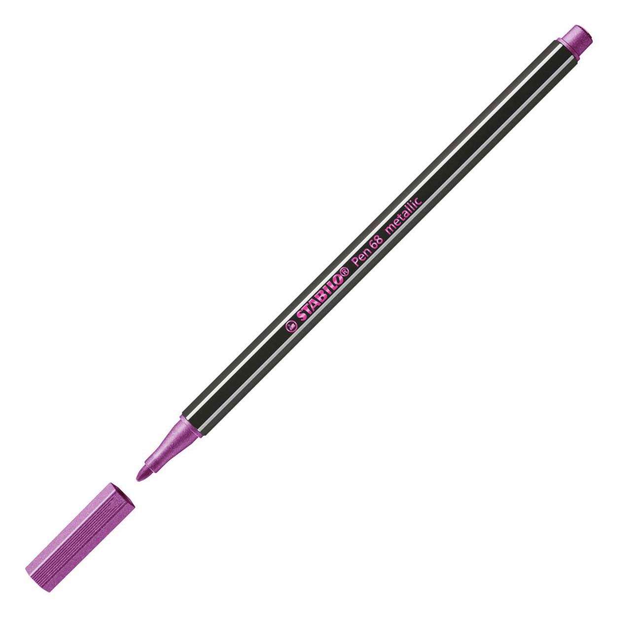 Stabilo 68 metallic - 856 roze