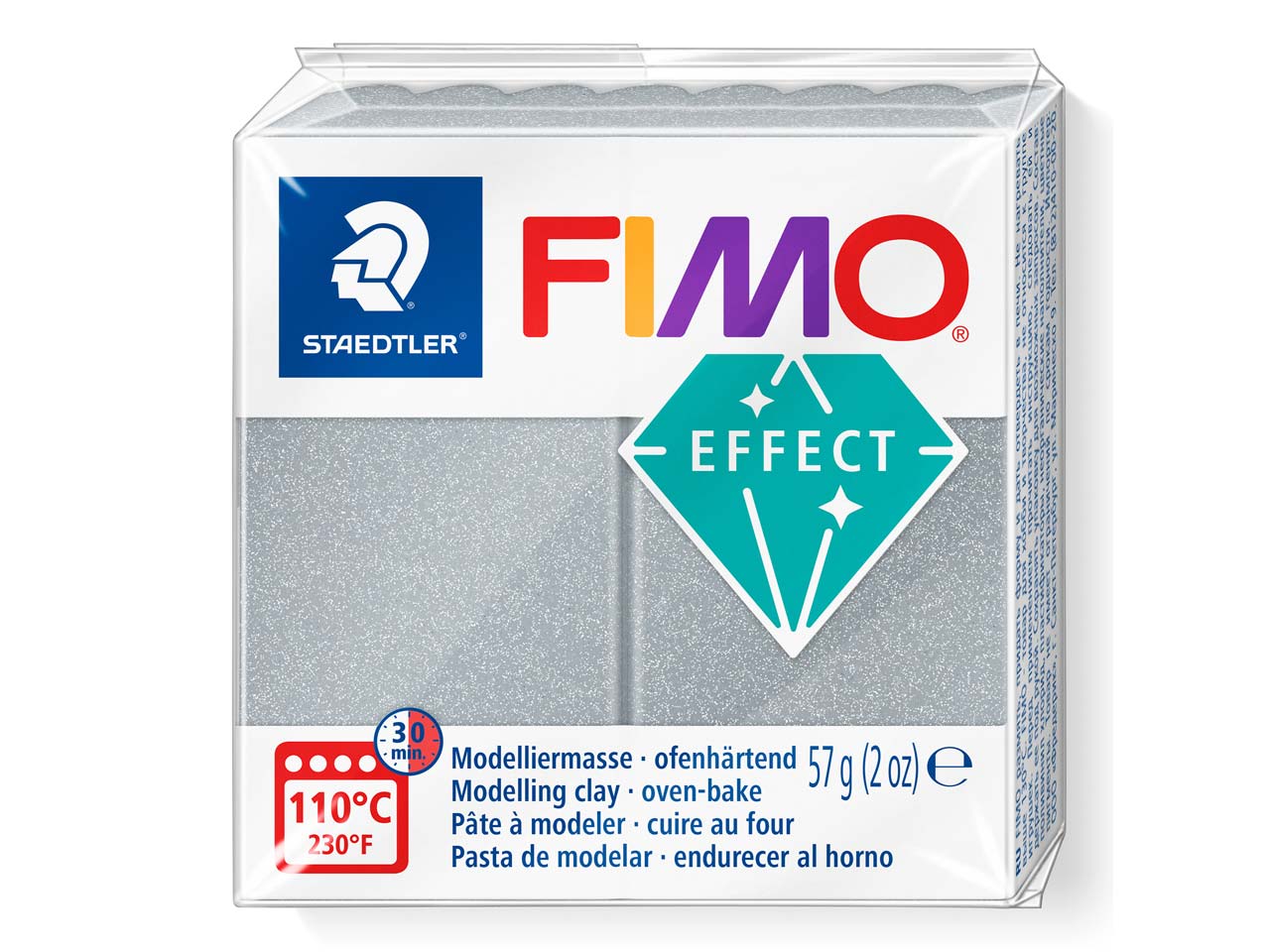 Staedtler fimo klei effect no 081 metallic zilver