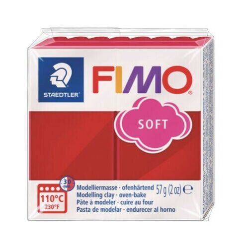 Staedtler fimo soft - 57gr - 26 kersenrood