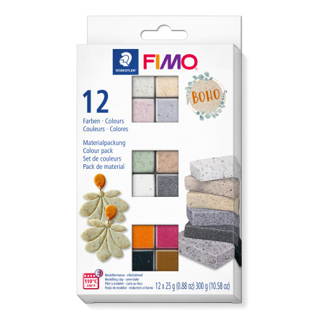 Staedtler fimo soft - set 12 boho
