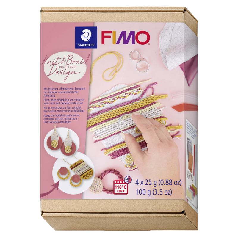 Staedtler fimo soft - set knit & braid design