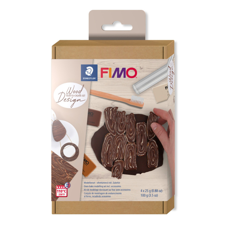Staedtler fimo soft - set wood how to create design
