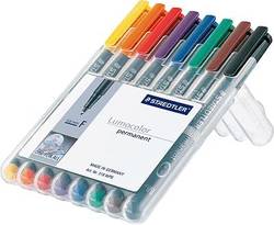 Staedtler lumocolor set F assorti 8