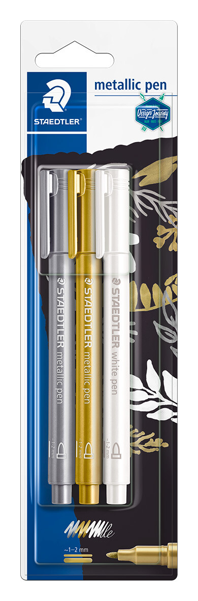 Staedtler metallic marker 1-2mm - set 3