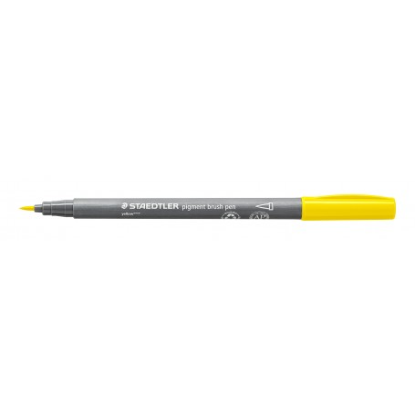 Staedtler pigment brush pen - 1 yellow