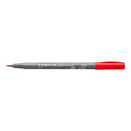 Staedtler pigment brush pen - 2 red