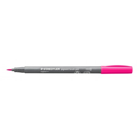 Staedtler pigment brush pen - 20 magenta